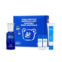 [Limited Edition] THE FACE SHOP Dr. Belmeur x Bad Blue Advanced Cica Peptide Ampoule Set [4 Pcs] - Low Irritant and Skin Repairing Sensitive Skin Friendly