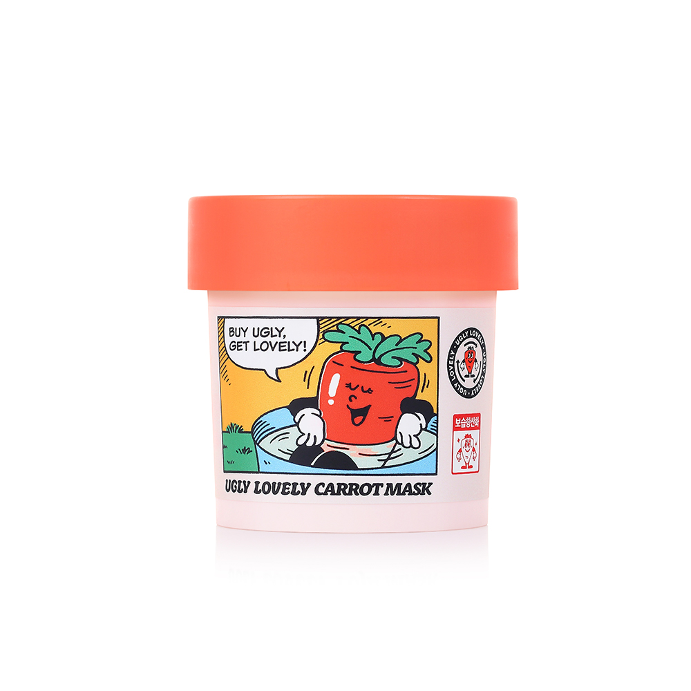 Ugly Lovely Carrot Mask 100ml - Vegan Leave on Sleeping Mask with Moisturizing & Antioxidant