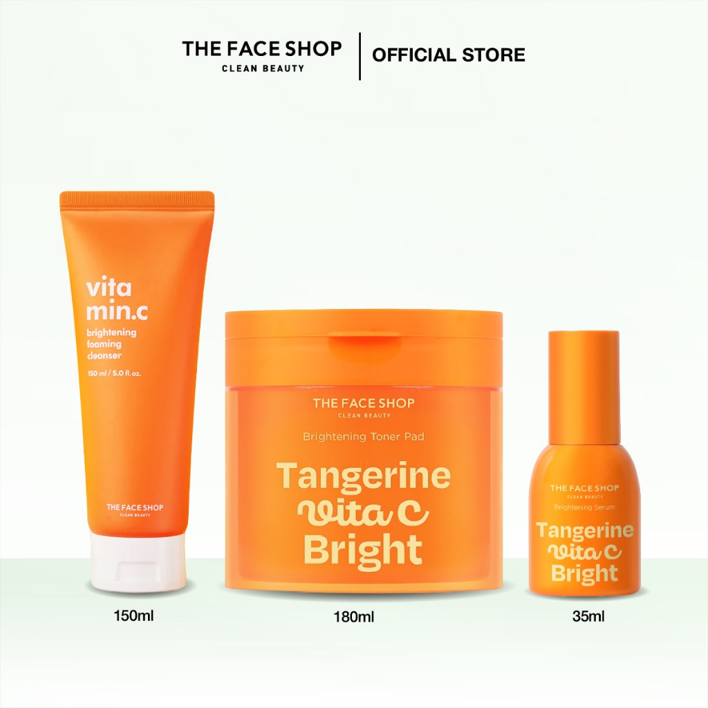 [BUNDLE DEAL] THE FACE SHOP Tangerine Glow Brightening Vitamin C Bundle