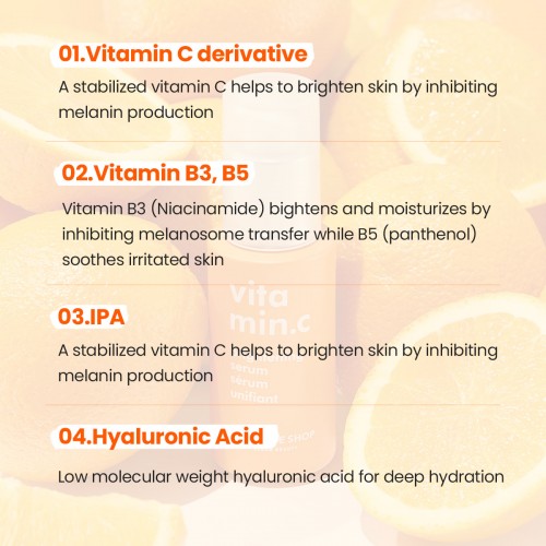 Vitamin Brightening Serum 10ml - Reduce Hyperpigmentation, Correct Dark Spot, Brightening Skin Tone