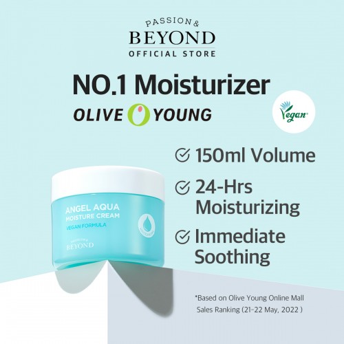 BEYOND Angel Aqua Moisture Cream 150ml - Moisturizing Gel Cream with Hyaluronic Acid and Panthenol