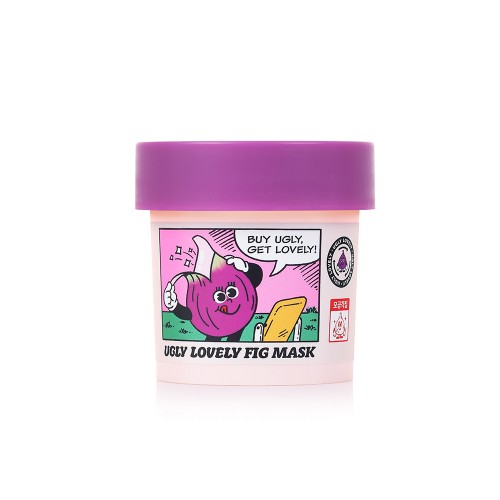 Ugly Lovely Fig Mask 100ml - Vegan Facial Sugar Scrub for Mild Exfoliation
